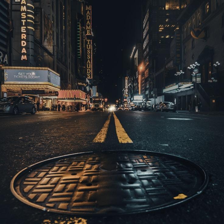 Sunset outdoors in France